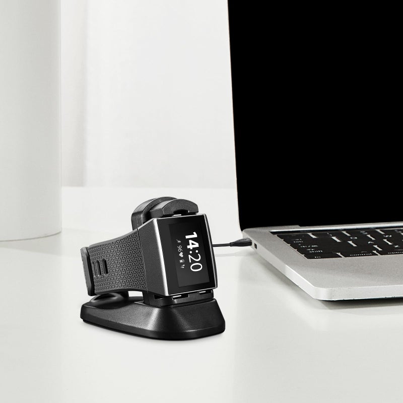 UKCOCO Compatible for Fitbit Blaze Charging Dock, Replacement Charging Stand Station Cradle Holder with USB Cable Compatible for Fitbit Blaze Smart Watch Accessories - Image 4